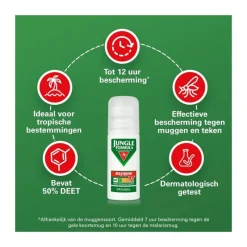 Jungle Formula Anti Muggenroller Maximum 50% DEET 50 ML
