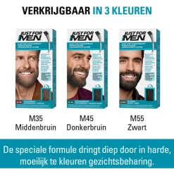 Heren Just For Men Snor & Baard Zwart M55