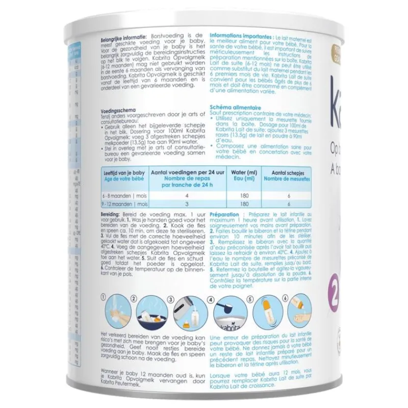 Kabrita Opvolgmelk 2 800GR