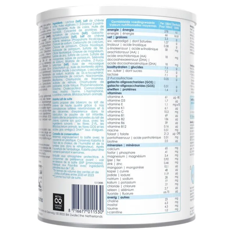 Kabrita Opvolgmelk 2 800GR