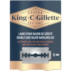 Heren King C Gillette King C. Gillette Double Edge Razor Navulmesjes 10 Stuks