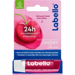 Labello Cherry Shine Lippenbalsem 24u Hydratatie Zachtrood 1 Stuk
