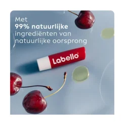 Labello Cherry Shine Lippenbalsem 24u Hydratatie Zachtrood 1 Stuk