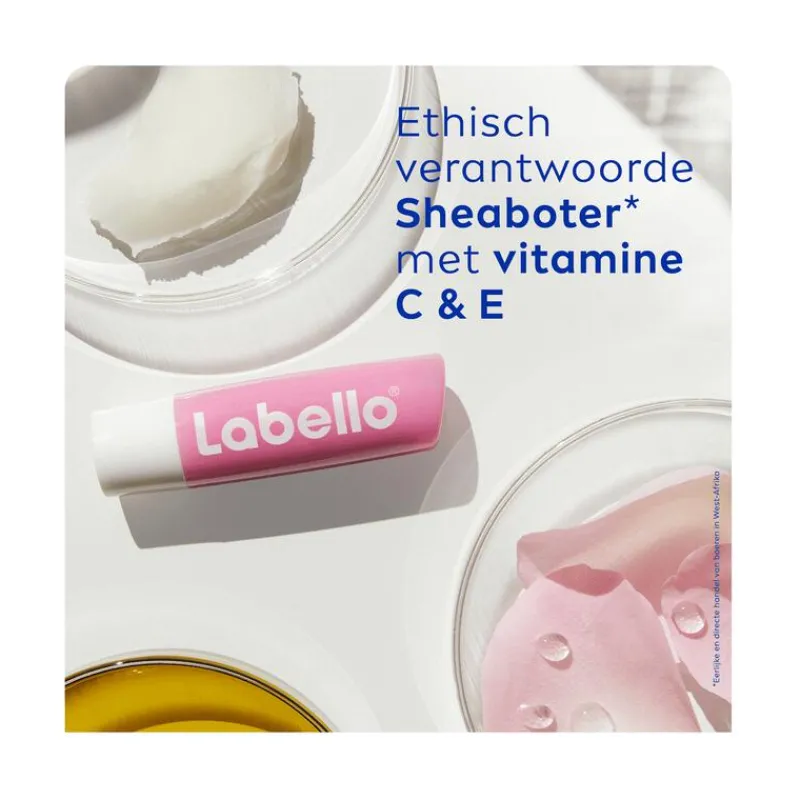 Labello Soft Rose Lippenbalsem 24u Hydratatie Zachtroze