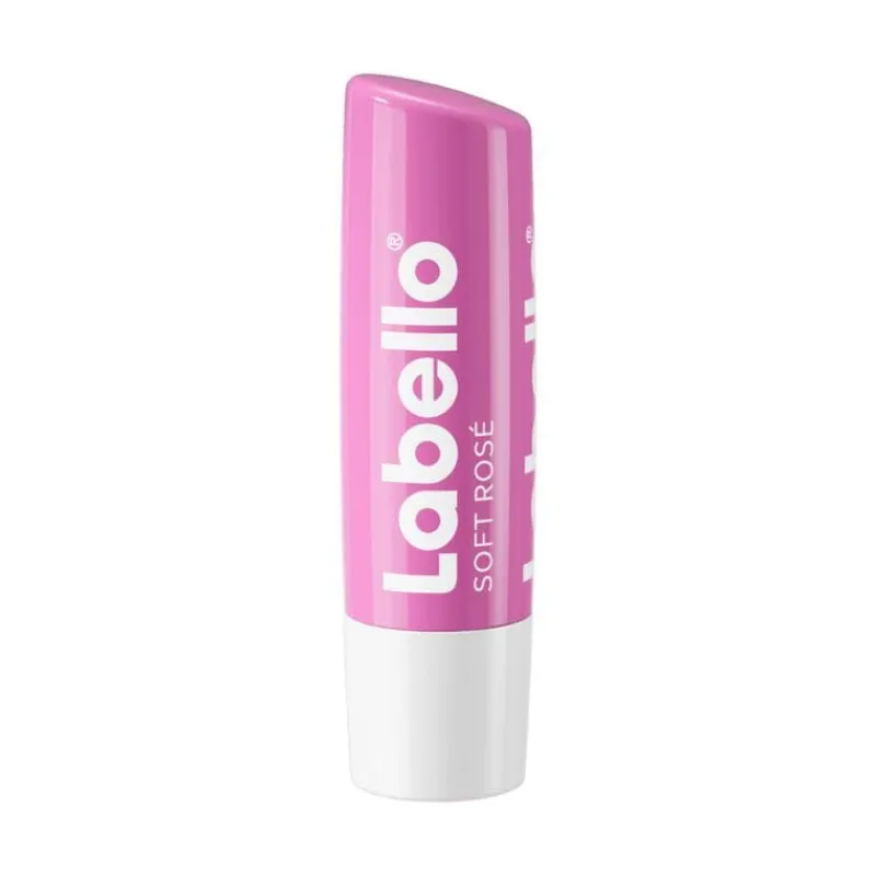 Labello Soft Rose Lippenbalsem 24u Hydratatie Zachtroze