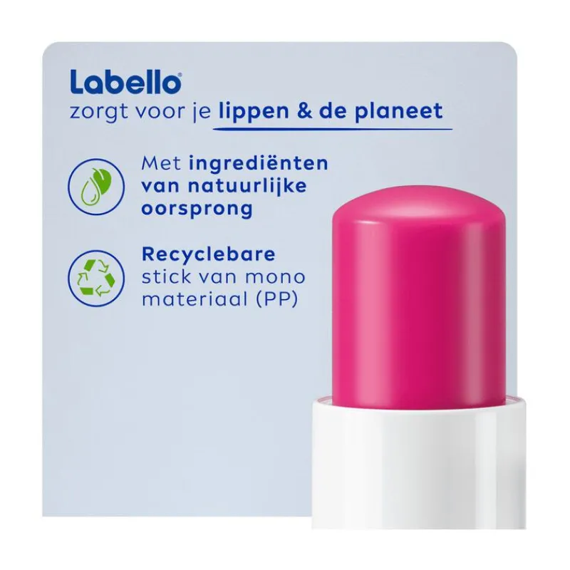 Labello Watermelon Shine Lippenbalsem 24u Hydratatie Roze 1 Stuk