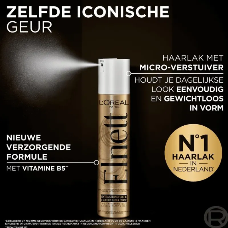 L'Oréal Paris Elnett Satin Extra Sterk Haarspray Mini 75 ML