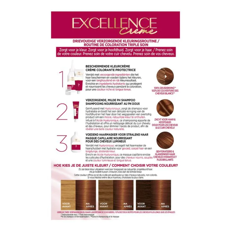 L'Oréal Paris Excellence Crème Permanente Haarverf 6.41