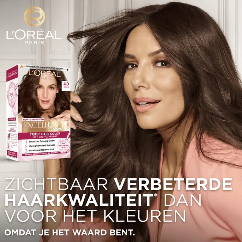 L'Oréal Paris Excellence Crème Permantente Haarverf 1 Intens Zwart
