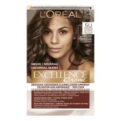 L'Oréal Paris Excellence Universal Nudes Permanente Haarverf 5U Lichtbruin