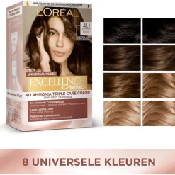 L'Oréal Paris Excellence Universal Nudes Permanente Haarverf 7U Middenblond