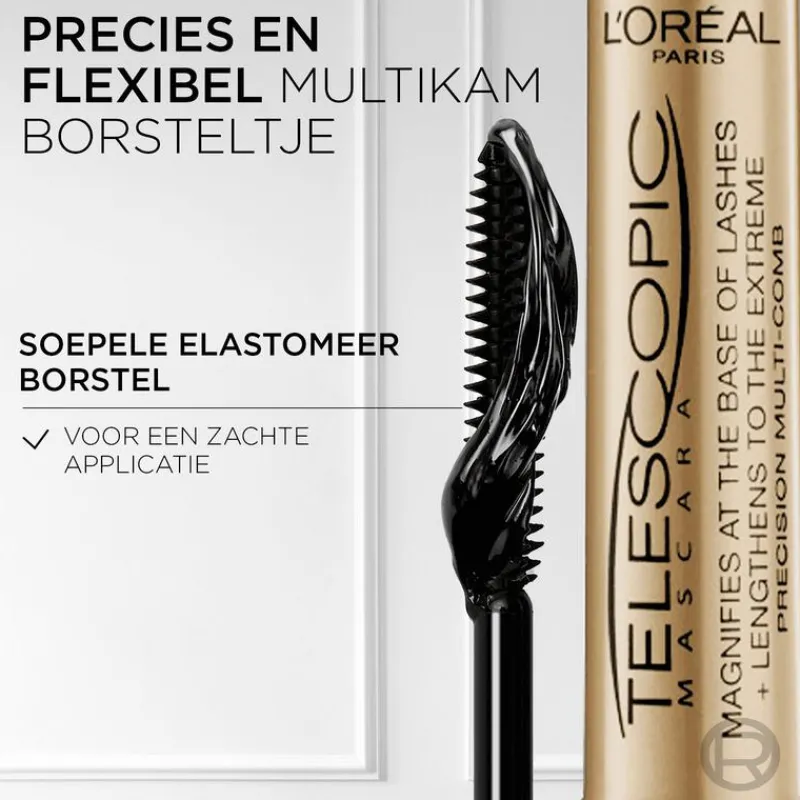 L'Oréal Paris False Lash Telescopic Lengte Mascara Zwart