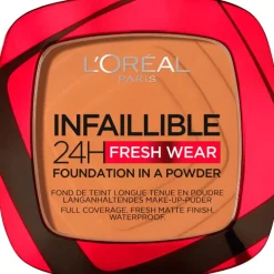 L'Oréal Paris Infaillible 24H Fresh Wear Foundation in a Powder 330 Hazelnut