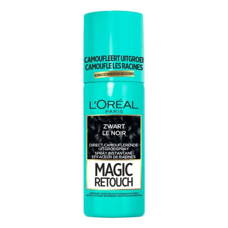 L'Oréal Paris Magic Retouch Camouflerende Uitgroeispray Zwart 75 ML