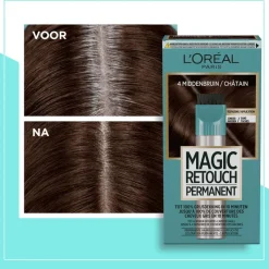 L'Oréal Paris Magic Retouch Permanente Haarverf 4 Middenbruin
