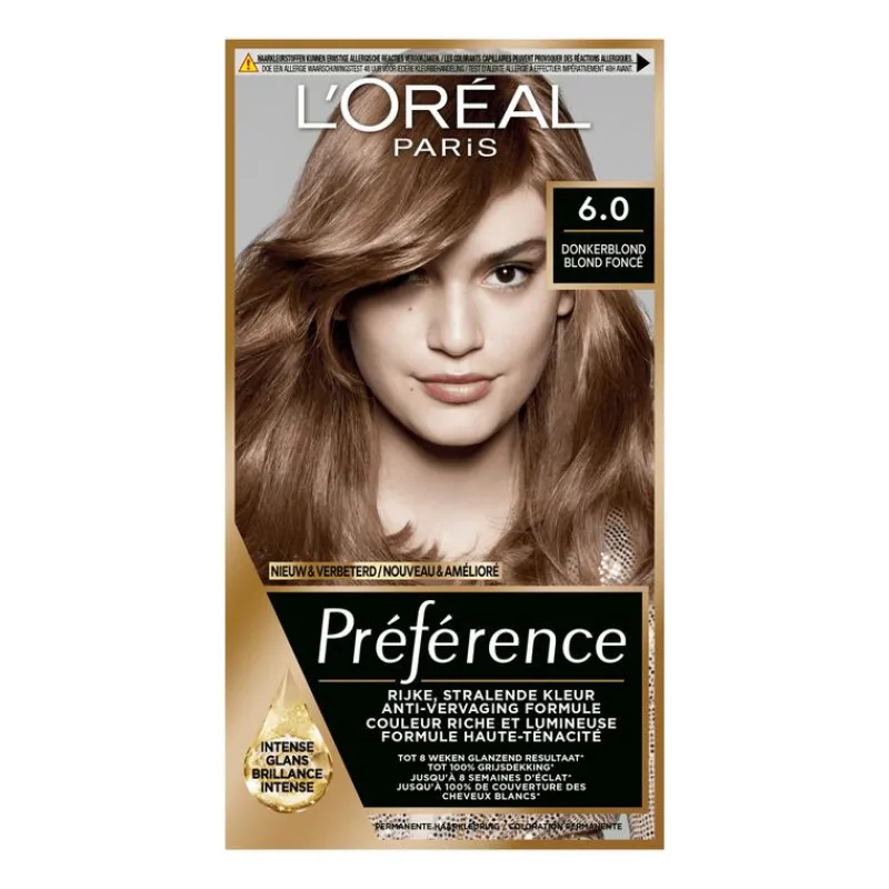 L'Oréal Paris Préférence Permanente Haarverf 6.0 Buenos Aires Donkerblond