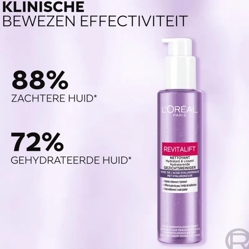 L'Oréal Paris Revitalift Filler Reinigingsgel Met Hyaluronzuur 150 ML