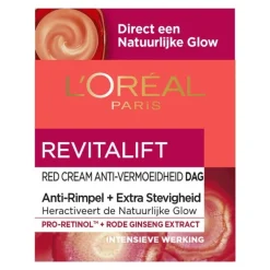 L'Oréal Paris Revitalift Red Cream Anti-Rimpel Dagcrème Met Ginseng 50 ML