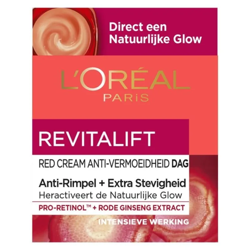 L'Oréal Paris Revitalift Red Cream Anti-Rimpel Dagcrème Met Ginseng 50 ML