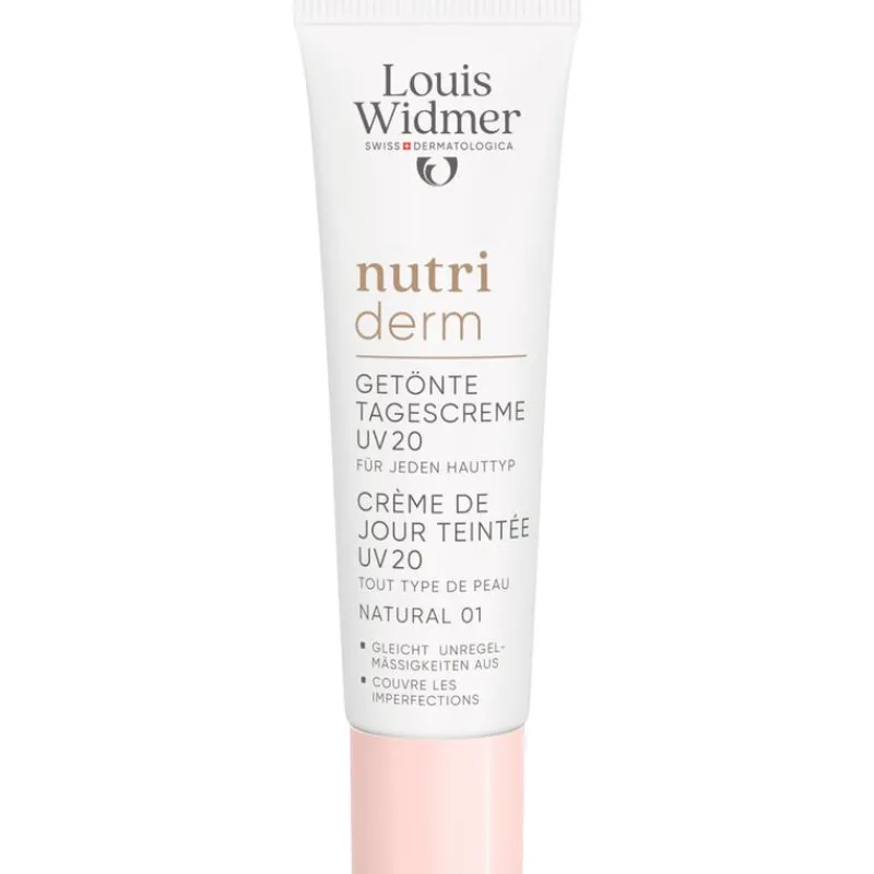 Louis Widmer Nutriderm Getinte Dagverzorging SPF20 Naturel 01 Zonder Parfum 30 ML