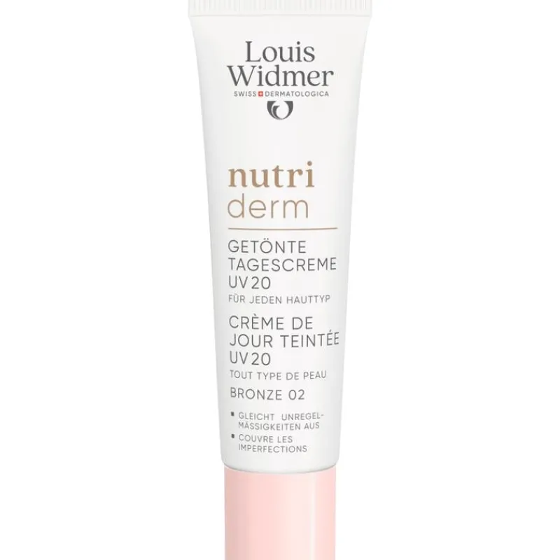 Louis Widmer Nutriderm Getinte Dagcrème UV SPF20 Bronze 02 Zonder Parfum 30 ML