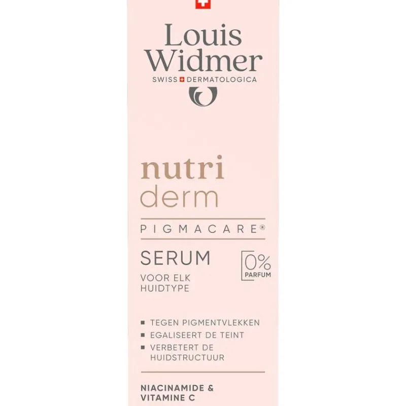 Louis Widmer Nutriderm Pigmacare Serum Zonder Parfum 30 ML