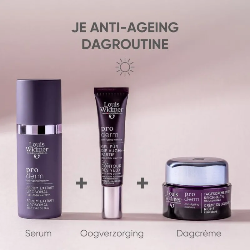 Louis Widmer Proderm Dagcrème Rijke Textuur SPF30 Zonder Parfum 50 ML