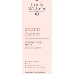 Louis Widmer Purederm Reinigingsmelk Licht Geparfumeerd 200 ML