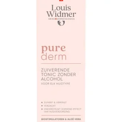 Louis Widmer Purederm Tonic Zonder Alcohol Met Parfum 200 ML