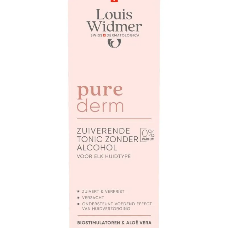 Louis Widmer Purederm Tonic Zonder Alcohol Zonder Parfum 200 ML