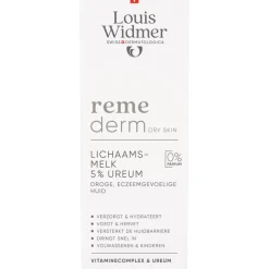 Louis Widmer Remederm Lichaamsmelk 5 % Ureum Zonder Parfum 200ML