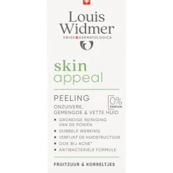 Louis Widmer Skinappeal Peeling Zonder Parfum 50 ML