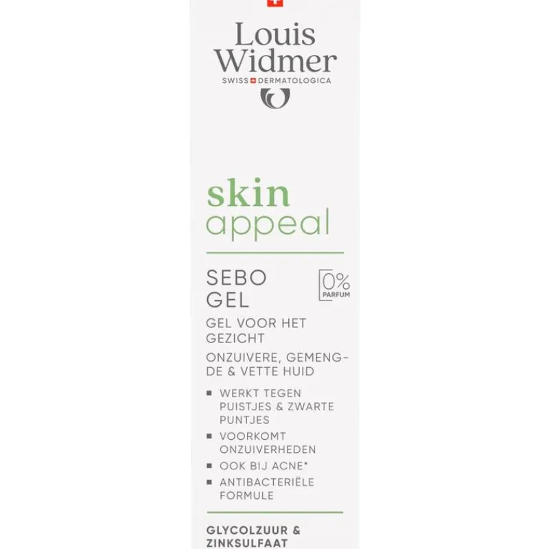 Louis Widmer Skinappeal Sebo Gel Zonder Parfum 30 ML