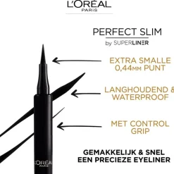 L'Oréal Paris LÓréal Paris Superliner Perfect Slim Eyeliner Pen Zwart