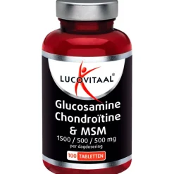Lucovitaal Glucosamine Chondroïtine MSM 1500/ 500 mg tabletten 100 stuks pot