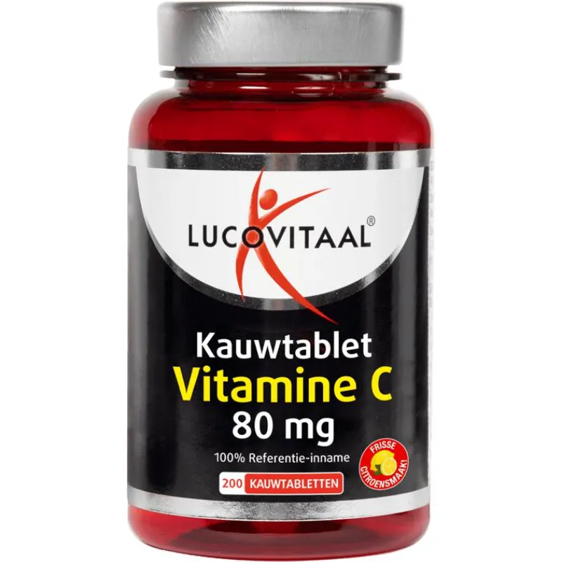 Lucovitaal Vitamine C kauwtabl 200 stuks