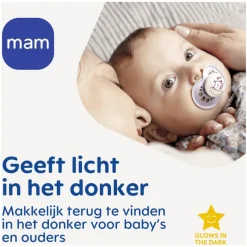 MAM Original Fopspenen Night 16+ maanden Uni 2 stuks