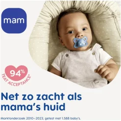 MAM Original Fopspenen Plain 0-6 maanden 2 stuks