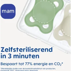 MAM Original Fopspenen Plain 0-6 maanden 2 stuks