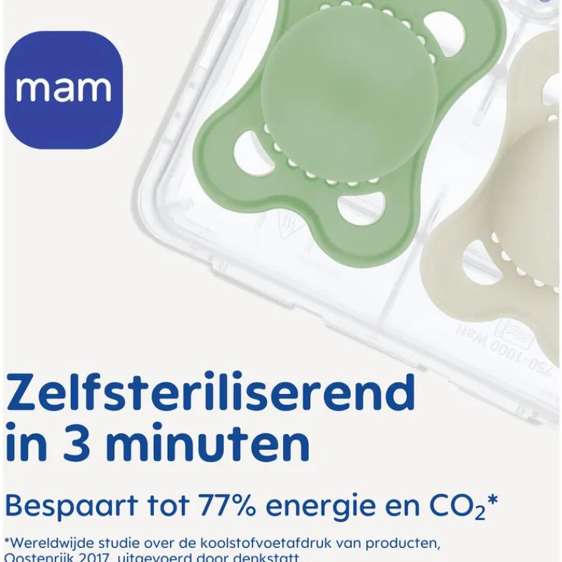 MAM Original Fopspenen Plain 0-6 maanden 2 stuks