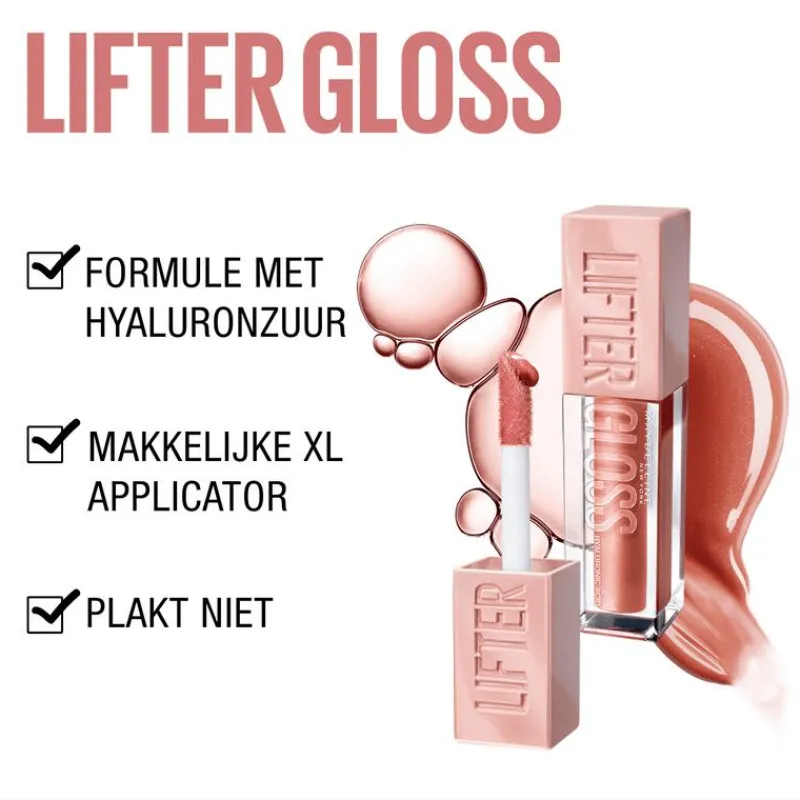 Maybelline New York Lifter Lipgloss 8 Stone Roze