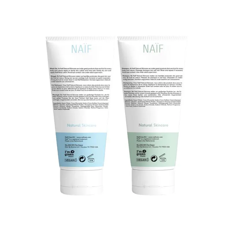 Naïf Baby & Kids Shampoo + Wasgel Value Pack