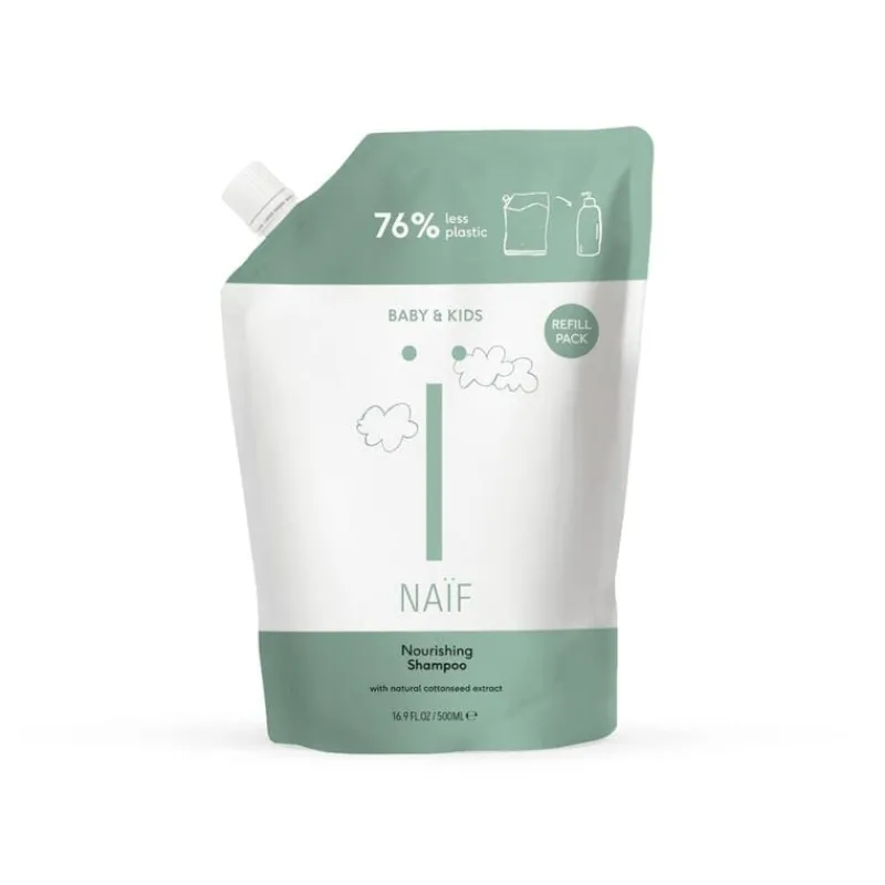 Naïf Baby & Kids Voedende Shampoo Navulverpakking 500 ML