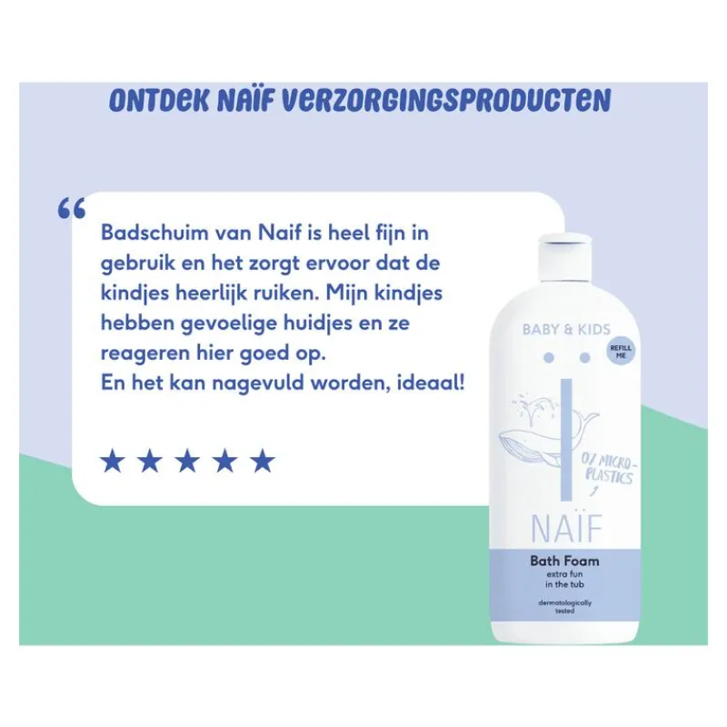 Naïf Bath Foam Refill 500 ML