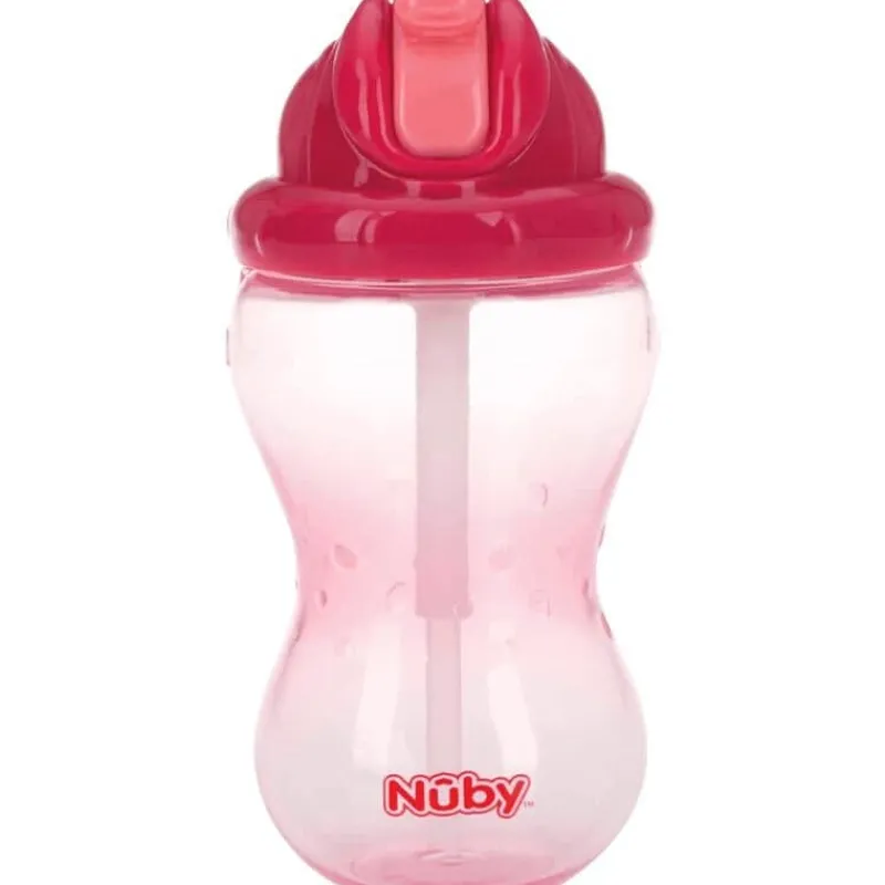 Nûby Flip-It Rietjesbeker Roze 12+ m 355 ML