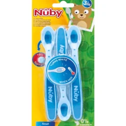 Nûby Warmtegevoelige Lepels Blauw 4+ m 3 stuks
