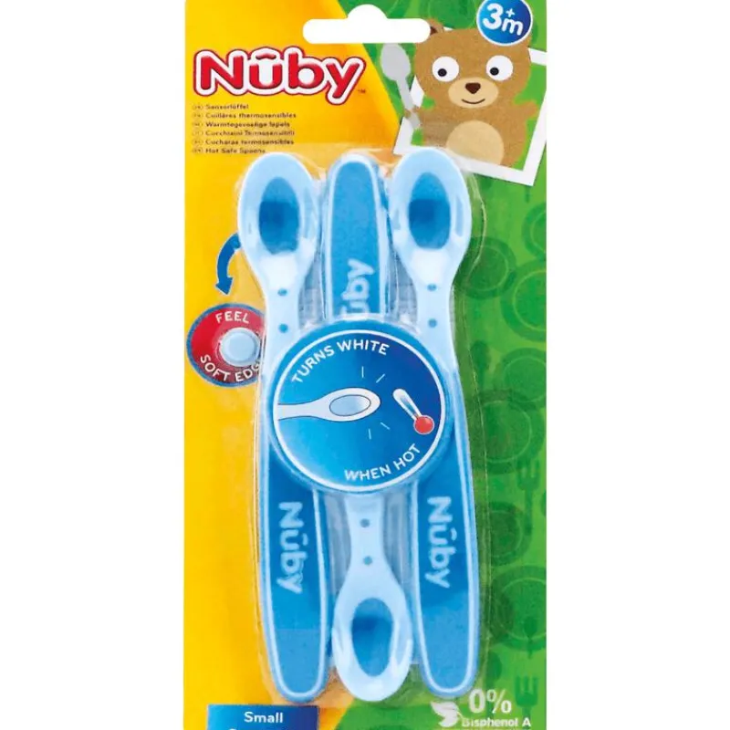 Nûby Warmtegevoelige Lepels Blauw 4+ m 3 stuks