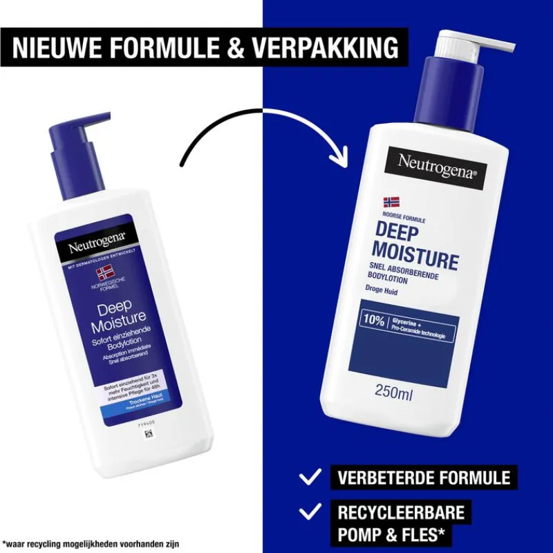 Neutrogena Noorse Formule Deep Moisture Bodylotion 250 ML