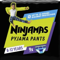 Ninjamas Pants Luierbroekjes Jongen Maat 8 8-12 Jaar 9 Stuks