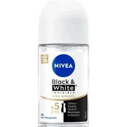NIVEA Black & White Invisible Silky Smooth Deodorant Roller 50 ML